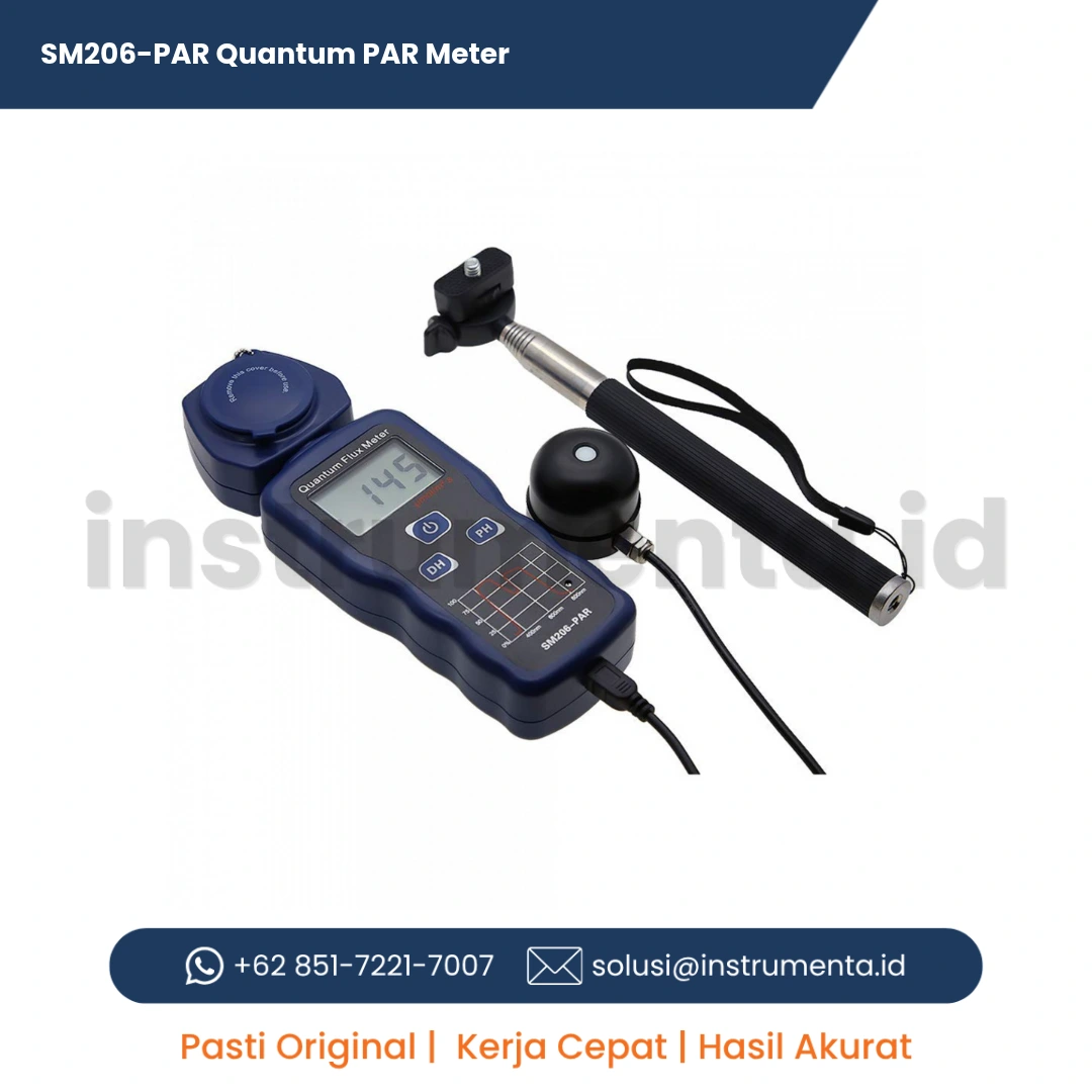Authorized Distributor SM206-PAR Quantum PAR Meter Alat Ukur Radiasi Aktif Fotosintesis Tanaman Desain Kompak